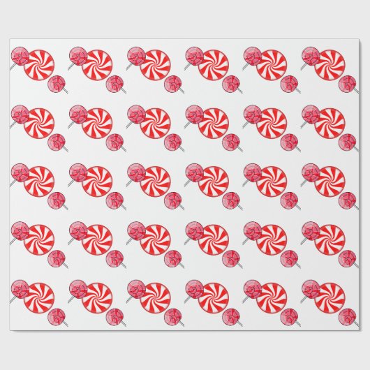Snoep Peppermint Wrapping Paper Cadeaupapier (Vlak)