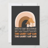 Snoep Pet kan met regenboog en paddenstoelen T-S v Kaart (Voorkant)