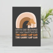 Snoep Pet kan met regenboog en paddenstoelen T-S v Kaart (Staand voorkant)