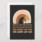 Snoep Pet kan met regenboog en paddenstoelen T-S v Kaart (Voorkant / Achterkant)