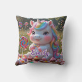 Snoep Picnic Unicorn Kussen – Bewerkbare naam (Achterkant)