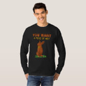 Snoep Piece Chocolate Bunny Rabbit Happy Paasje T-shirt (Voorkant volledig)