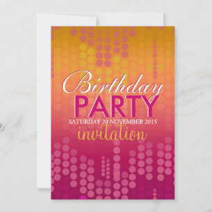 Snoep Pink Bokeh Sparkle Birthday Uitnodiging