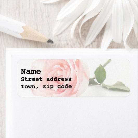 Snoep Pink Rose Etiket (Insitu)