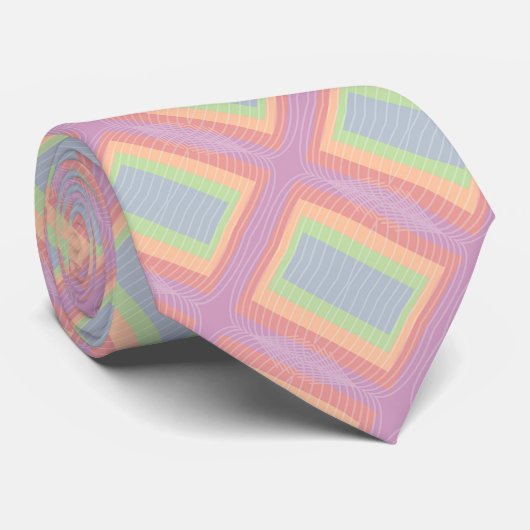 Snoep plakkap pasta-kleurenblok stropdas (Opgerold)