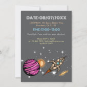 Snoep Planeten in de ruimte Verjaardagsfeest Kaart (Achterkant)