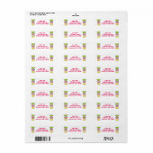 Snoep plavuizen Snoepjes zoete labels (Full Sheet)