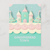 Snoep/PNK Gingerbread House - Briefkaart (Voorkant)