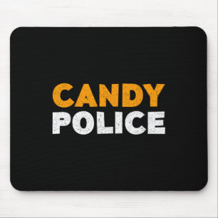 Snoep Politie Halloween Shirt Muismat