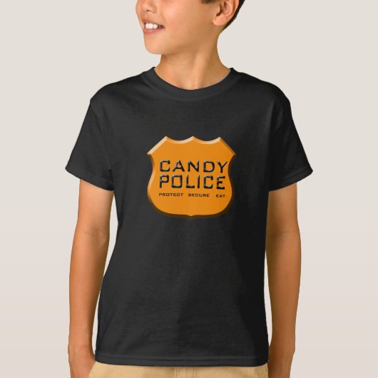 Snoep Politiedienst Shirt (Voorkant)