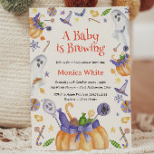 Snoep Pompoen Geesten Halloween Baby Brewing Showe Kaart