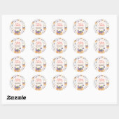 Snoep Pompoen Geesten Halloween Baby Brewing Showe Ronde Sticker (Vel)