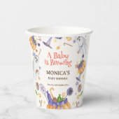 Snoep Pompoen Geesten Halloween Baby Welkomstbord Papieren Bekers (Voorkant)