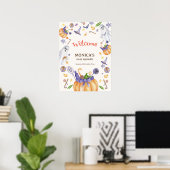 Snoep Pompoen Geesten Halloween Baby Welkomstbord Poster (Thuiskantoor)