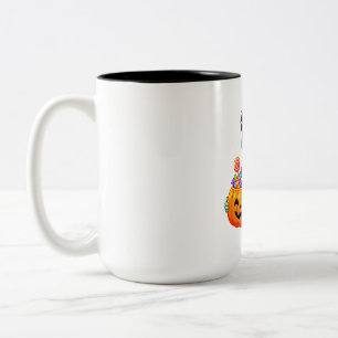 Snoep Pompoen Zombie Kind Tweekleurige Koffiemok