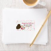 Snoep Pop Damask Chicks Baby shower Adresetiketten Etiket (Insitu)