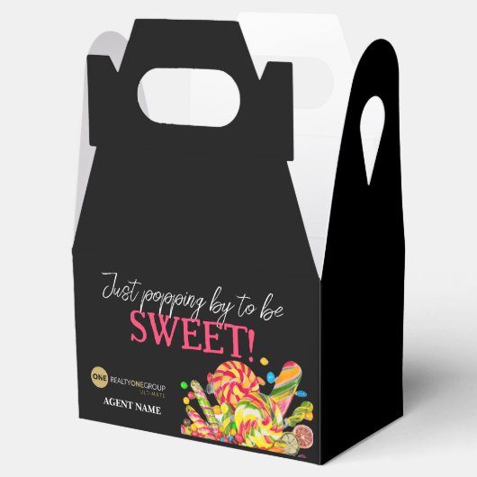 Snoep Pop-door doos Bedankdoosjes (Geopend)