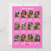 Snoep Pop "Jaar in de Review" Foto's Kerst Feestdagenkaart (Achterkant)