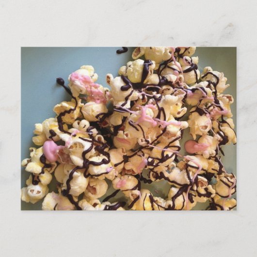 Snoep Popcorn Briefkaart (Voorkant)