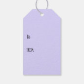 Snoep Portret Rottweiler Dog Paars Sinaasappel Cadeaulabel (Achterkant)