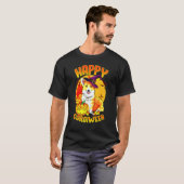 Snoep Pumpkin Witch Corgi T-shirt (Voorkant volledig)