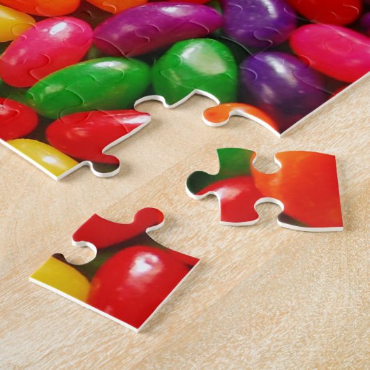 Snoep-puzzel voor kleurrijke jellyboon legpuzzel (Zijkant)