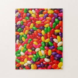 Snoep-puzzel voor kleurrijke jellyboon legpuzzel