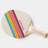 Snoep Regenboog Gestreept met Naam Tafeltennisbatje (Zijkant)