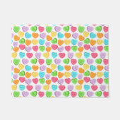 Snoep regenboog Harten Deurklep Deurmat (Voorkant)