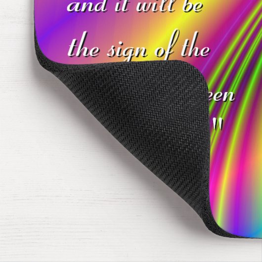 "Snoep regenboog" Inspirerend Mouspad Muismat (Hoek)