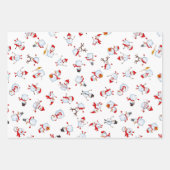 Snoep Reindeer Snowman: Kerstmis Inpakpapier Vel (Voorkant 3)