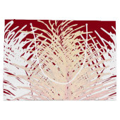 snoep rode Bleek Geel Peach White Feathers Groot Cadeauzakje (Achterkant)