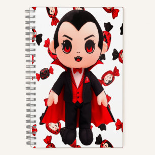 Snoep rode en zwarte Dracula geïnspireerd Hallowee Notitieboek
