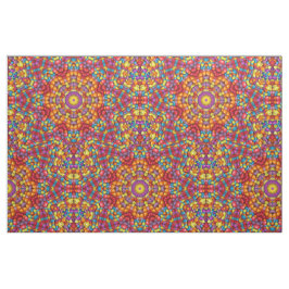 Snoep Rode Gele Oranje Vintage Kaleidoscoop Stof