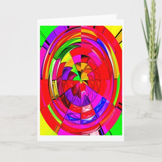 Snoep rode ruimte feestdagen kaart (Voorkant)