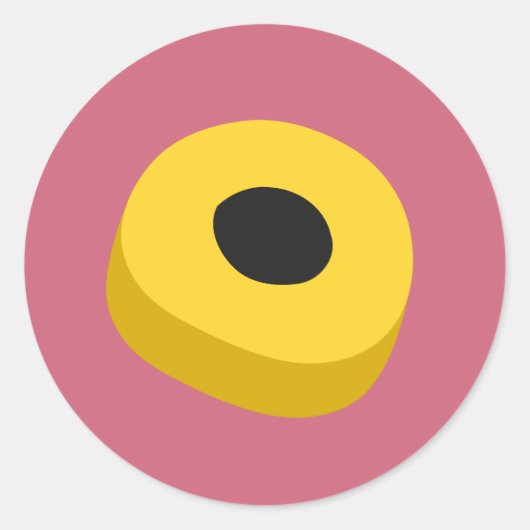 Snoep Ronde Sticker (Voorkant)
