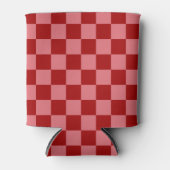 Snoep Rood en Snoep Roze Checkerboard Blikjeskoeler (Voorkant)