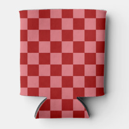 Snoep Rood en Snoep Roze Checkerboard Blikjeskoeler