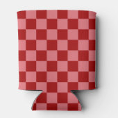 Snoep Rood en Snoep Roze Checkerboard Blikjeskoeler (Achterkant)