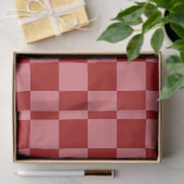 Snoep Rood en Snoep Roze Checkerboard Tissuepapier (Geschenk)