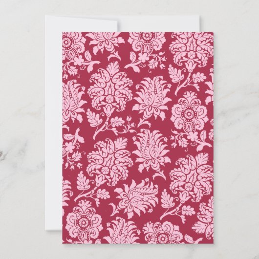 Snoep Rood in Parijs repetitie binnenuitnodiging Kaart (Achterkant)