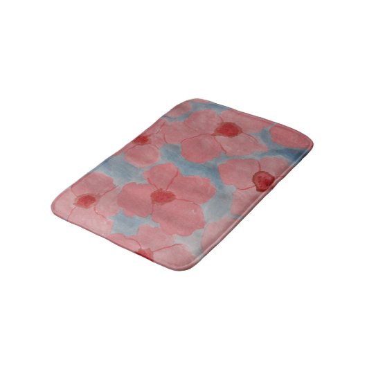 Snoep Roze bloemen Badmat (Gekanteld)