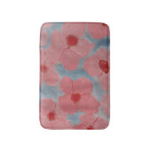 Snoep Roze bloemen Badmat (Voorkant Verticaal)