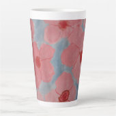 Snoep Roze bloemen Latte Mok (Voorkant)