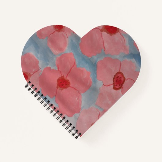 Snoep Roze bloemen Notitieboek (Voorkant)