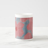 Snoep Roze bloemen Porselein Kop (Voorkant)