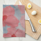 Snoep Roze bloemen Theedoek (Quarter Fold)