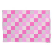 Snoep roze en wit Check Patroon Kussensloop (Voorkant)