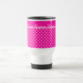 Snoep Roze en Witte Reizen Mug om u persoonlijk aa Reisbeker (Center)