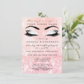 Snoep Roze makreel Witte glitter 16de Vrijgezellen Kaart (Staand voorkant)